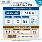 ตรวจสลากกินแบ่งรัฐบาลงวดวันที่ 16 กันยายน